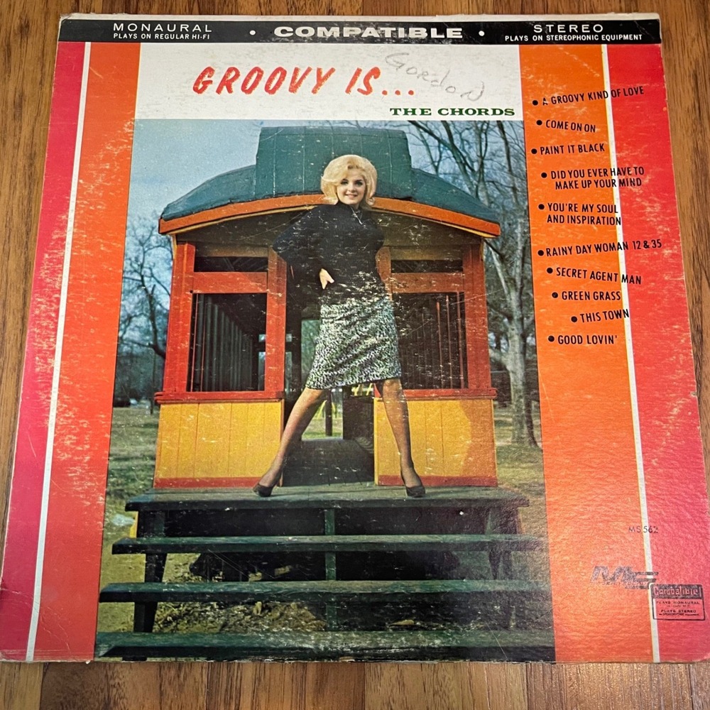 The Chords Groovy Is Vinyl LP Modern Sound MS 562 1960s Rock Paint It Black 12"